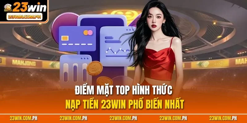 Nạp Tiền 23WIN - Chỉ Dẫn Cách Tăng Vốn Cược Siêu Nhanh 2 Điểm mặt top hình thức nạp tiền 23WIN phổ biến nhất
